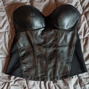 Guess (Vegan) Leather Bustier